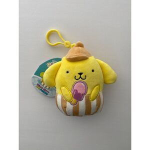 Pompompurin Squishmallows 5" Clip-on - Sanrio Food Truck Assistant NWT